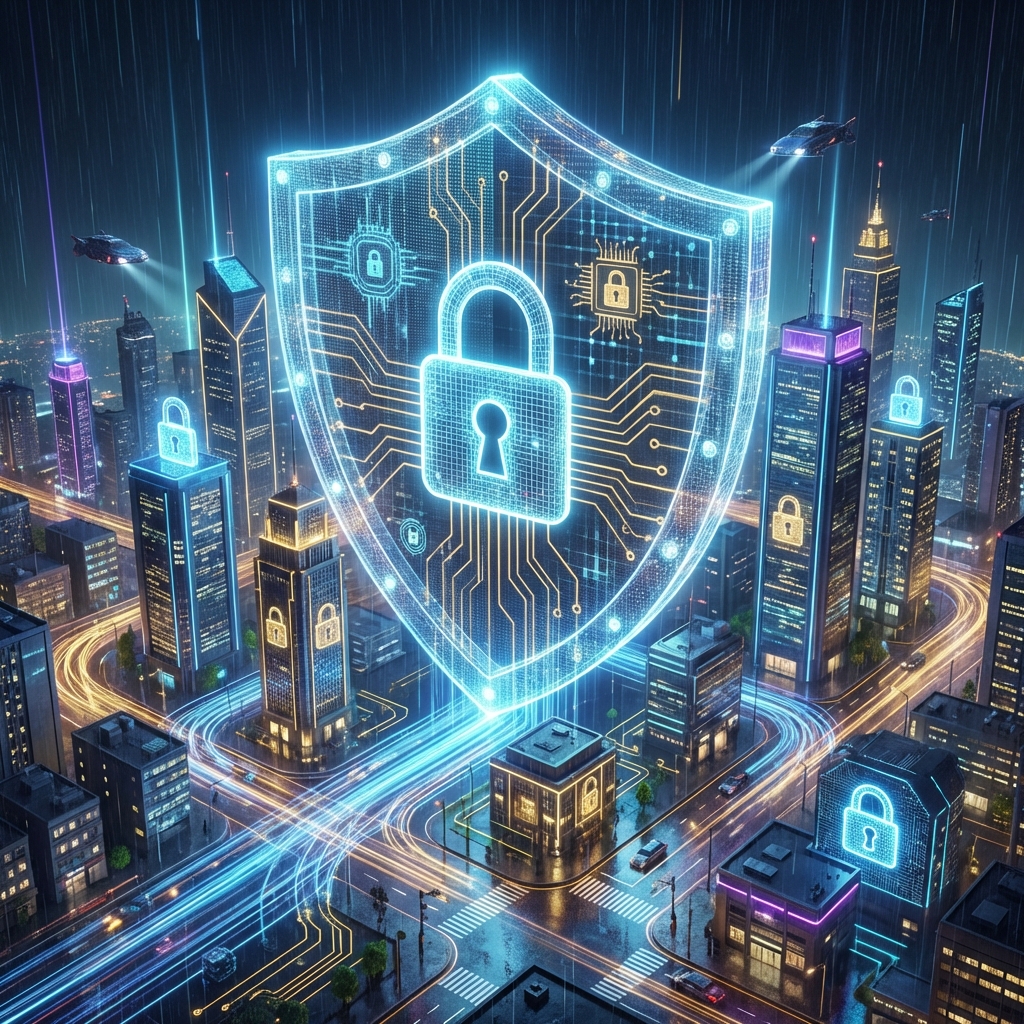 شبكة أمن رقمية تحمي مدينة حديثة